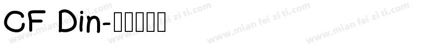 CF Din字体转换